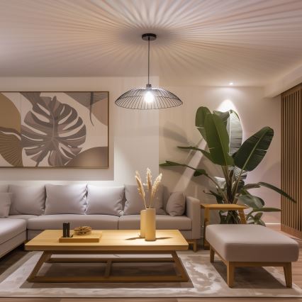 Universalus šviestuvo gaubtas CURITIBA Ø 60 cm juodas