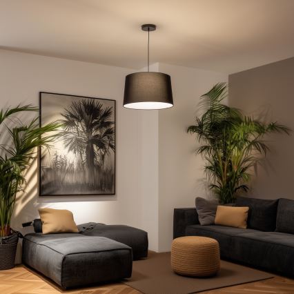 Universalus šviestuvo gaubtas KERIA Ø 45 cm juodas