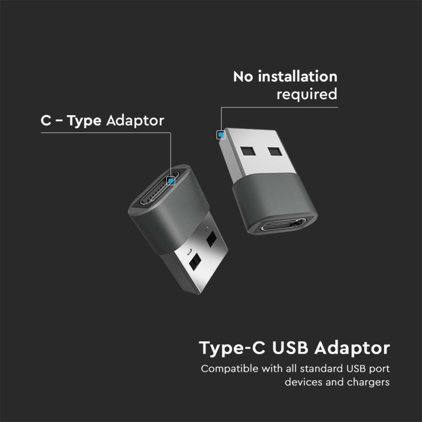 USB-C į USB adapteris