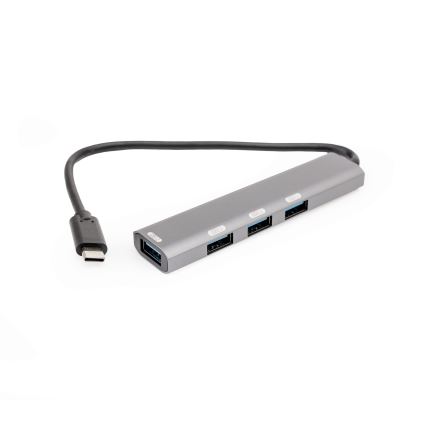 USB-C hubas 4 viename su Power Delivery 100 W