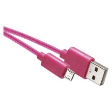 USB kabelis USB 2.0 A jungtis / USB B mikro jungtis rožinė