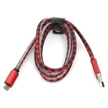 USB kabelis USB A/Micro USB jungtis 1m raudona