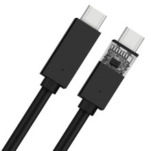USB kabelis USB-C 2.0 jungtis 1m juoda