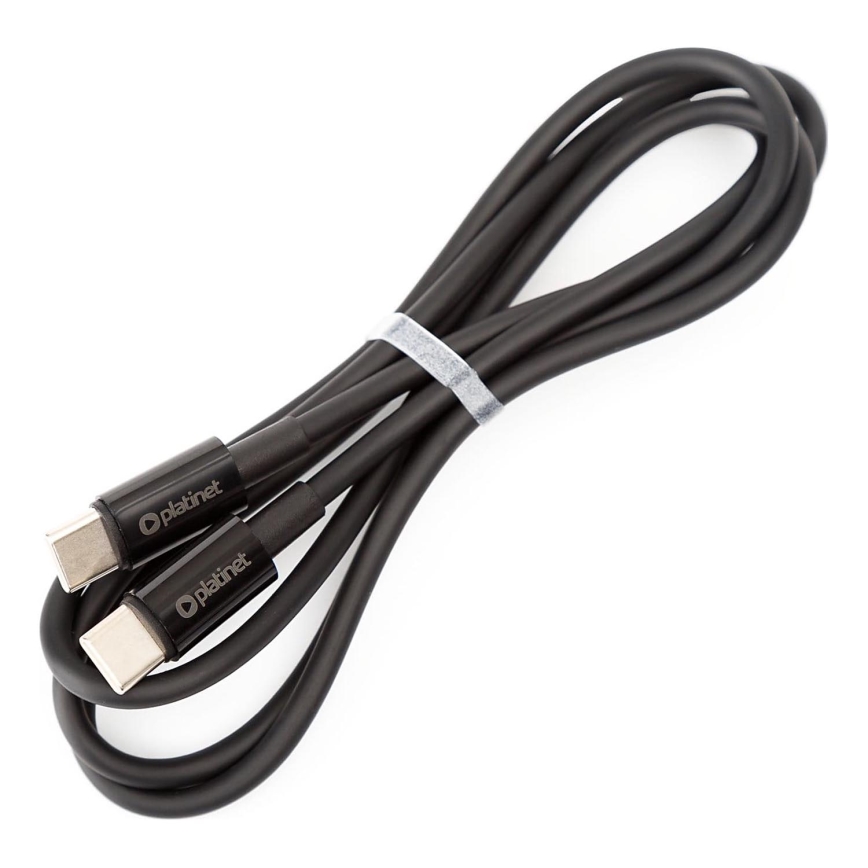 USB laidas USB-C / USB-C jungtis 60W 1m juoda