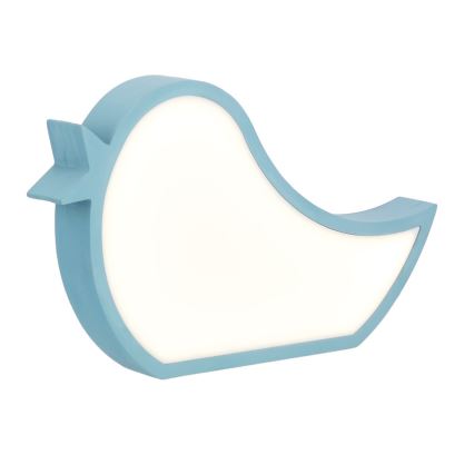 Vaikiška LED stalinė lempa BIRD LED/12W/230V mėlyna