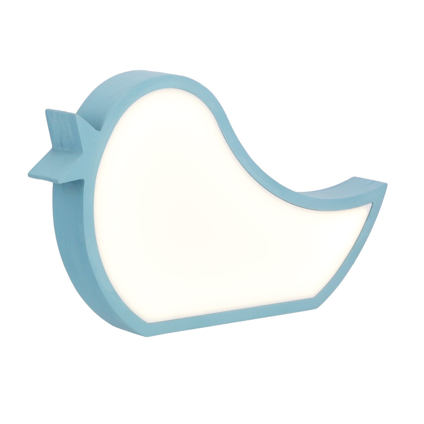Vaikiška LED stalinė lempa BIRD LED/12W/230V mėlyna