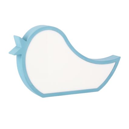 Vaikiška LED stalinė lempa BIRD LED/12W/230V mėlyna