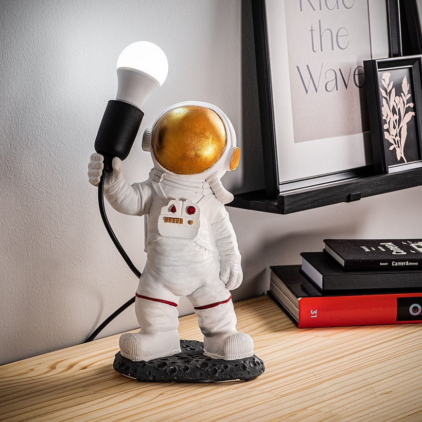 Vaikiška lempa ASTRONAUT 1xE27/40W/230V varis/balta