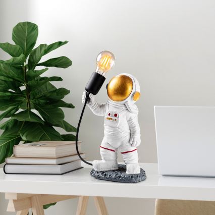 Vaikiška lempa ASTRONAUT 1xE27/40W/230V varis/balta
