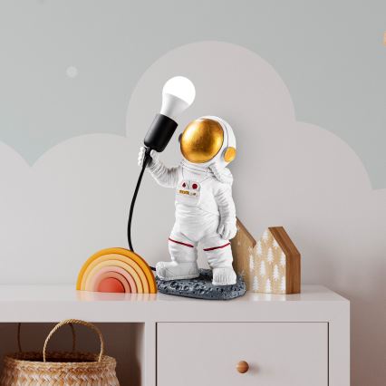Vaikiška lempa ASTRONAUT 1xE27/40W/230V varis/balta