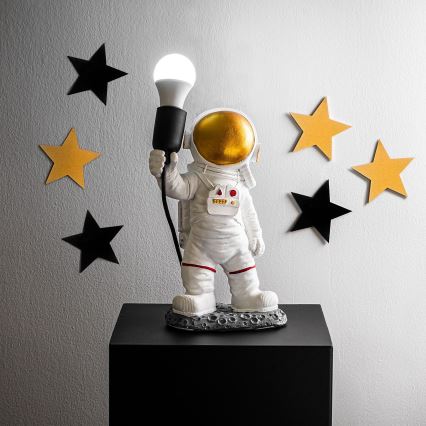 Vaikiška lempa ASTRONAUT 1xE27/40W/230V varis/balta