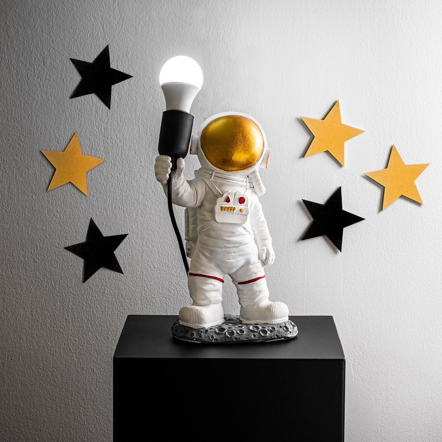 Vaikiška lempa ASTRONAUT 1xE27/40W/230V varis/balta