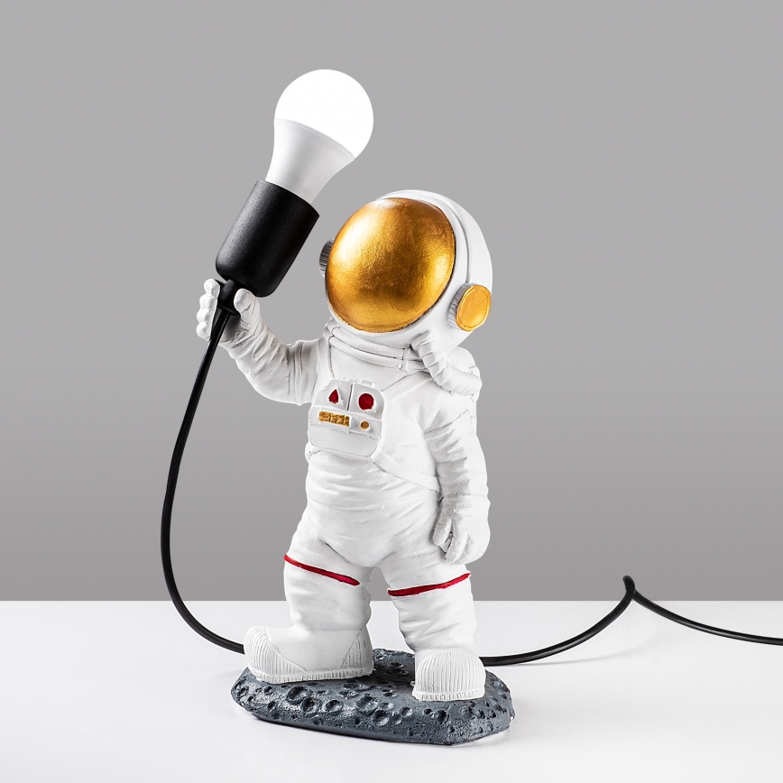 Vaikiška lempa ASTRONAUT 1xE27/40W/230V varis/balta