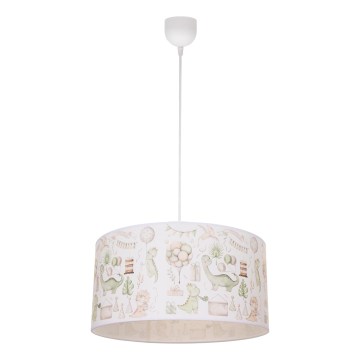 Vaikiška liustra KIDS ROOM 1xE27/60W/230V Ø 40 cm dinozauras