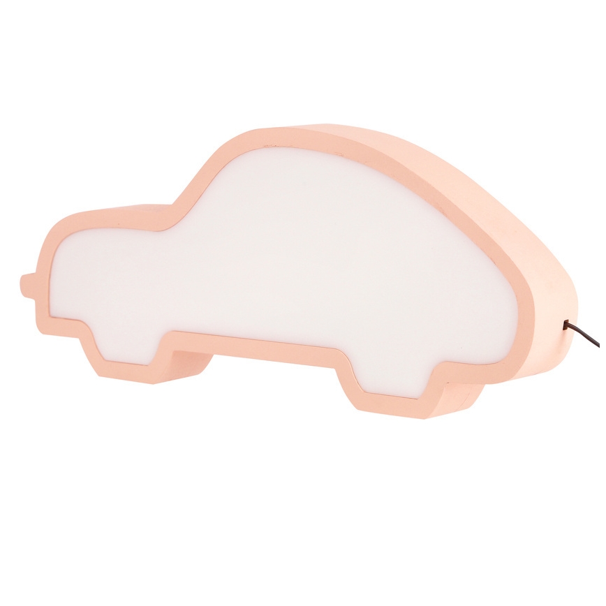 Vaikiška stalinė LED lempa CAR LED/11W/230V rožinė