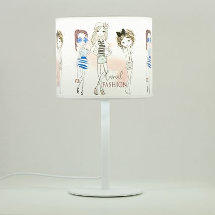 Vaikiška stalinė lempa GIRLS VIBES 1xE27/60W/230V skersmuo 18 cm mergaitėms