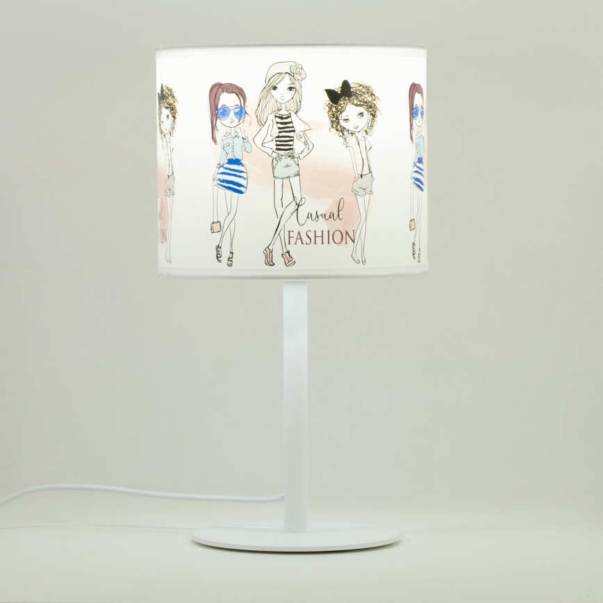 Vaikiška stalinė lempa GIRLS VIBES 1xE27/60W/230V skersmuo 18 cm mergaitėms
