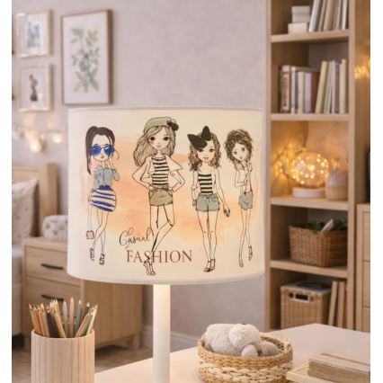 Vaikiška stalinė lempa GIRLS VIBES 1xE27/60W/230V skersmuo 18 cm mergaitėms