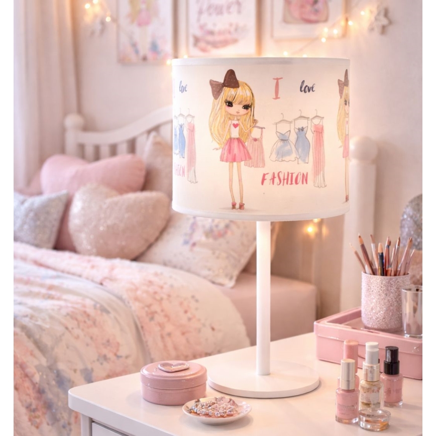Vaikiška stalinė lempa GIRLS VIBES 1xE27/60W/230V skersmuo 18 cm Myliu madą
