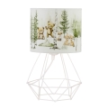 Vaikiška stalinė lempa KIDS ROOM 1xE27/60W/230V, skersmuo 18 cm, gyvūnėliai