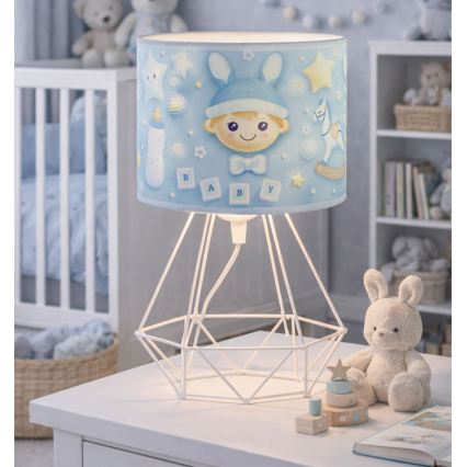 Vaikiška stalinė lempa KIDS ROOM 1xE27/60W/230V skersmuo 18 cm kosmonautas