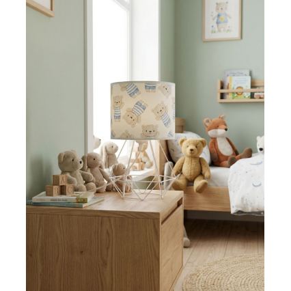 Vaikiška stalinė lempa KIDS ROOM 1xE27/60W/230V Ø 18 cm meškiukas