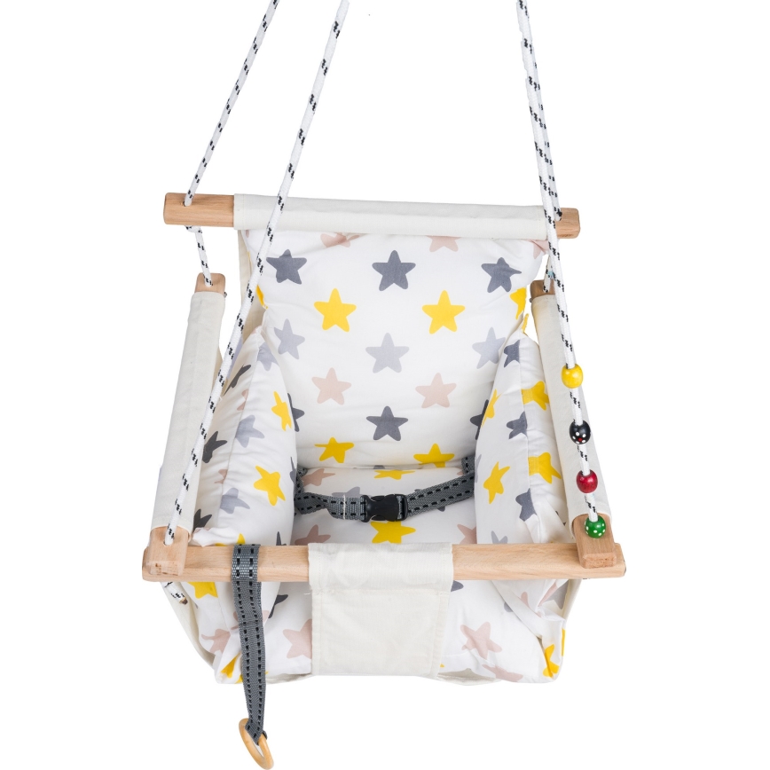 Vaikiška tekstilinė supynė SELALE balta