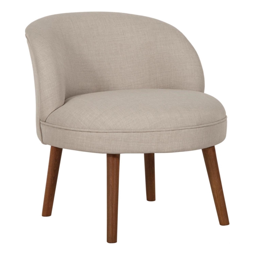 Vaikiškas fotelis KUNI, kreminės spalvos