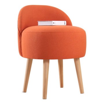 Vaikiškas fotelis NIKI, skersmuo 46 cm, oranžinis