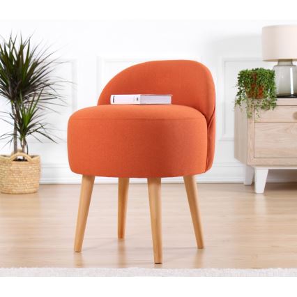 Vaikiškas fotelis NIKI, skersmuo 46 cm, oranžinis