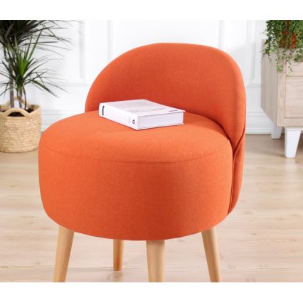 Vaikiškas fotelis NIKI, skersmuo 46 cm, oranžinis