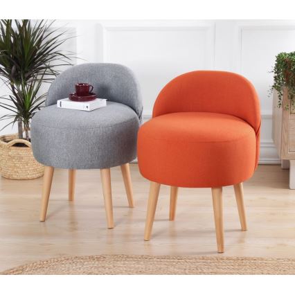 Vaikiškas fotelis NIKI, skersmuo 46 cm, oranžinis