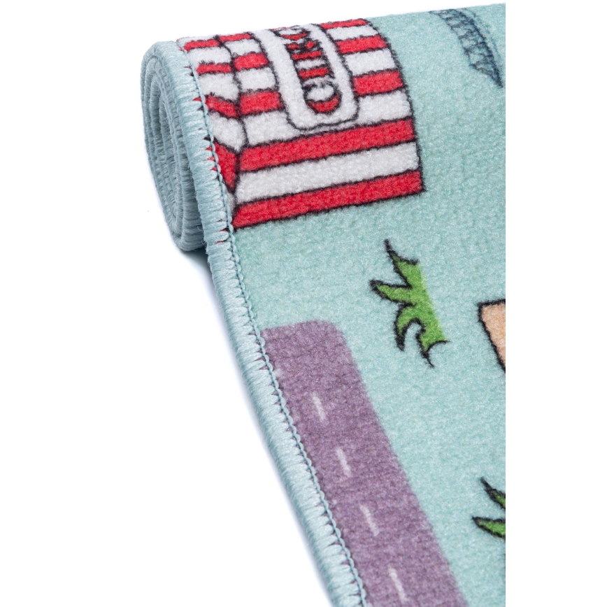 Vaikiškas kilimas STELLA STREETS 100x150 cm turkio/miestas