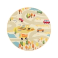 Vaikiškas kilimas STELLA STREETS 120 cm smėlinis/miestas