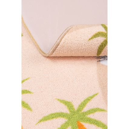 Vaikiškas kilimas su neslystančiu pagrindu ARES STREETS 160 cm smėlinė/safari