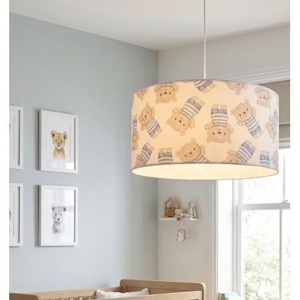 Vaikiškas liustras KIDS ROOM 1xE27/60W/230V skersm. 40 cm meškiukas