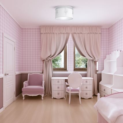 Vaikiškas lubinis šviestuvas BALLET 1xE27/60W/230V