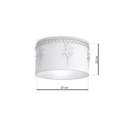 Vaikiškas lubinis šviestuvas BALLET 1xE27/60W/230V