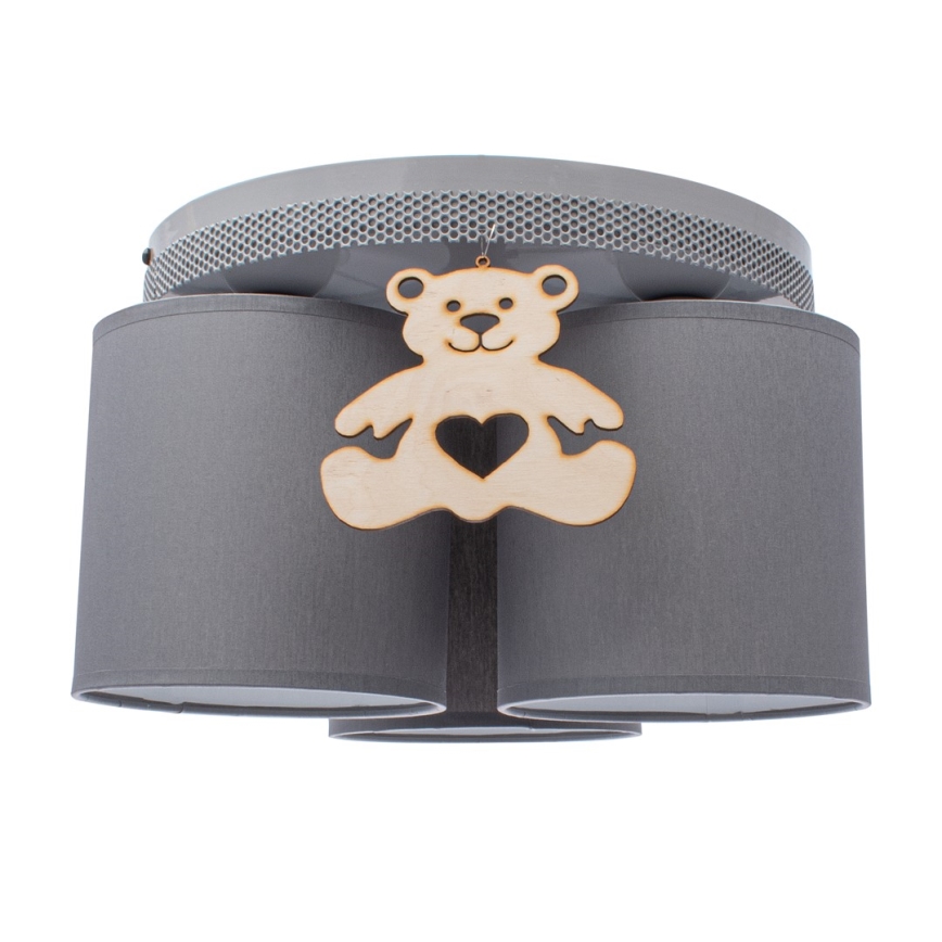 Vaikiškas lubinis šviestuvas BEAR 3xE27/60W/230V
