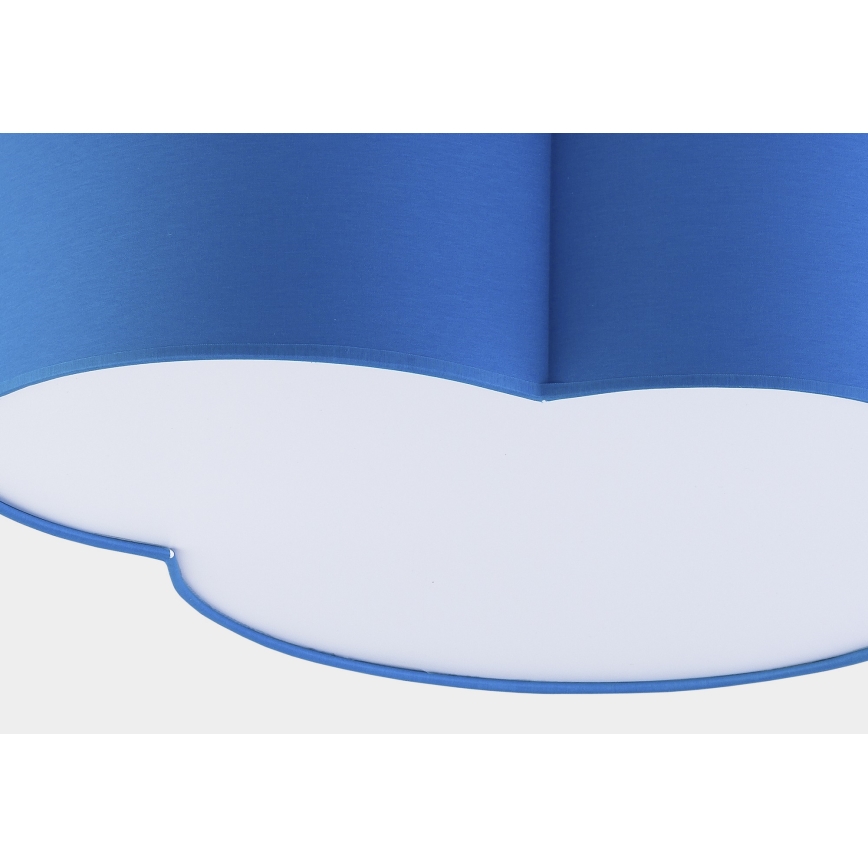 Vaikiškas lubinis šviestuvas CLOUD 4xE27/15W/230V mėlynas