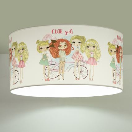 Vaikiškas lubinis šviestuvas GIRLS VIBES 1xE27/60W/230V skers. 40 cm mergaitėms