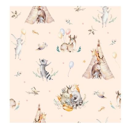 Vaikiškas lubinis šviestuvas KIDS ROOM, 1xE27/60W/230V, skersmuo 40 cm, gyvūnėliai