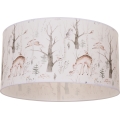 Vaikiškas lubinis šviestuvas KIDS ROOM 1xE27/60W/230V, skersmuo 40 cm – su gyvūnėlių motyvais