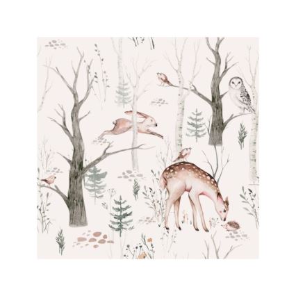 Vaikiškas lubinis šviestuvas KIDS ROOM 1xE27/60W/230V, skersmuo 40 cm – su gyvūnėlių motyvais