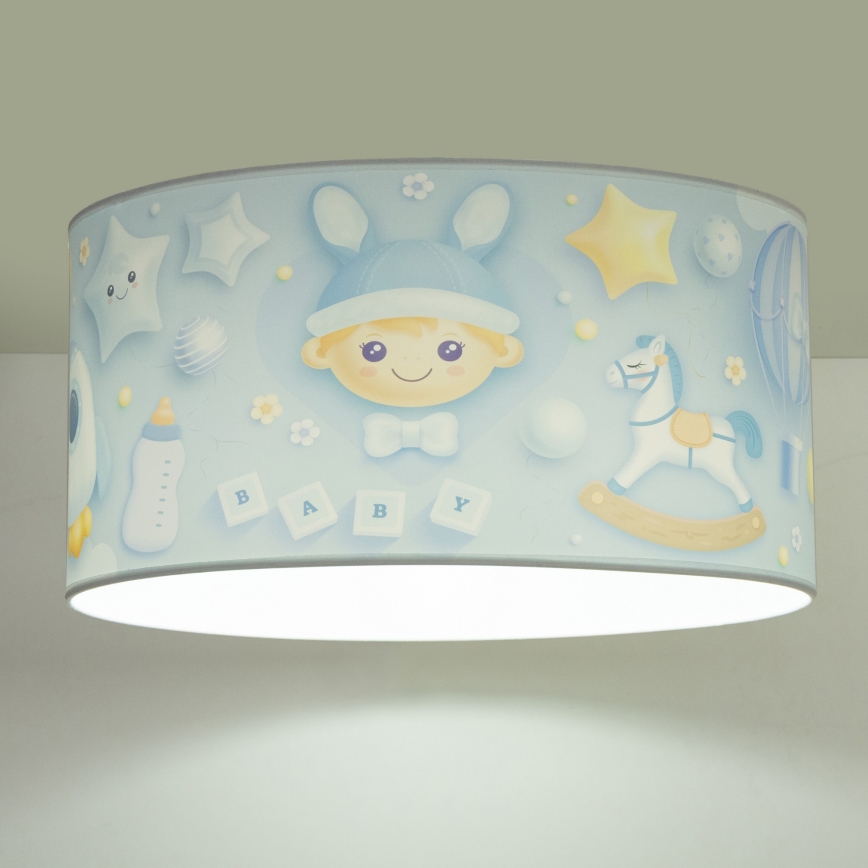 Vaikiškas lubinis šviestuvas KIDS ROOM 1xE27/60W/230V Ø 40 cm kosmonautas