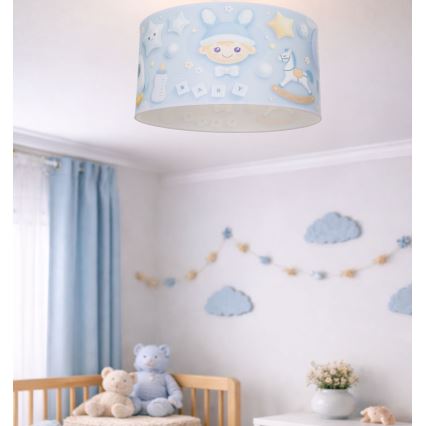 Vaikiškas lubinis šviestuvas KIDS ROOM 1xE27/60W/230V Ø 40 cm kosmonautas