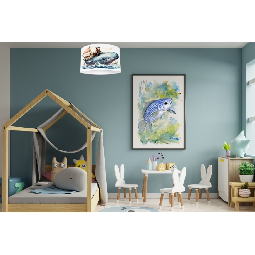 Vaikiškas lubinis šviestuvas OCEAN 1xE27/60W/230V