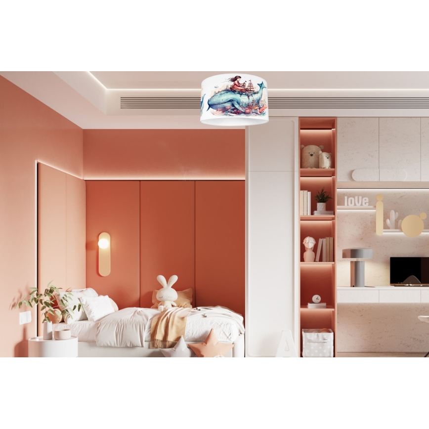 Vaikiškas lubinis šviestuvas OCEAN 1xE27/60W/230V