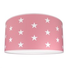 Vaikiškas lubinis šviestuvas STARS PINK 2xE27/60W/230V rožinis