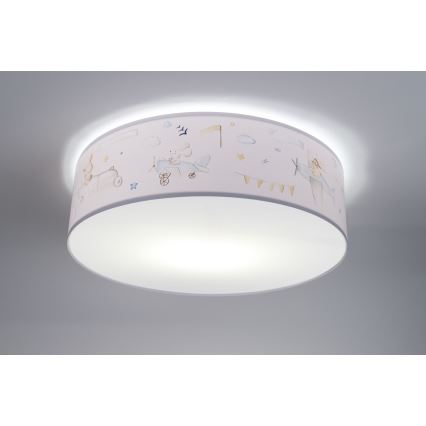 Vaikiškas lubinis šviestuvas SWEET DREAMS 2xE27/60W/230V diametras 40 cm